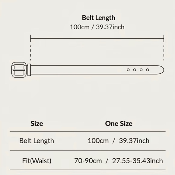 Boho Double Round Buckle PU Leather Waist Belt - Picture 9 of 10